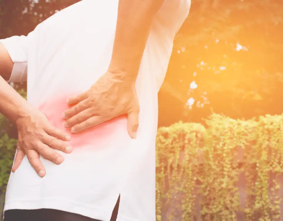 man with back pain